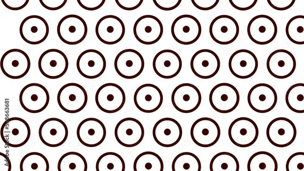 Circle background video pattern moving with blur effect Circle background video pattern moving with blur effect
