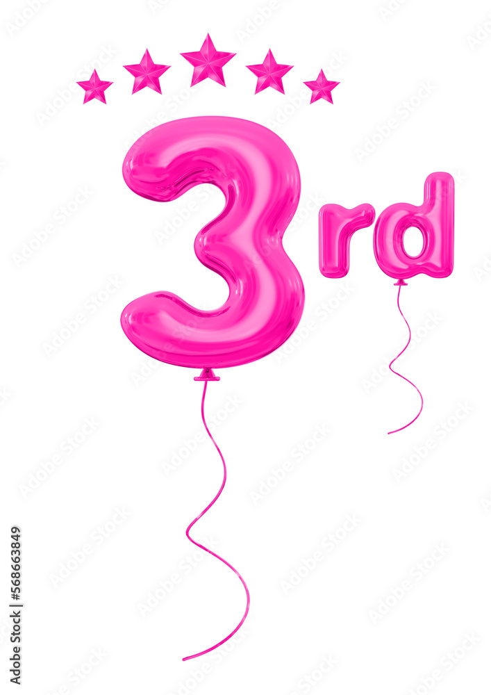 3rd anniversary pink