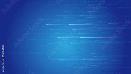 Blue 01 Digital and Ray, Internet technology big data vector background.