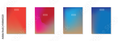 collection of abstract backgrounds with beautiful gradation colors, colorful backgrounds for poster flyer banner backdrop.vertical banner.cool fluid background vector illustration.