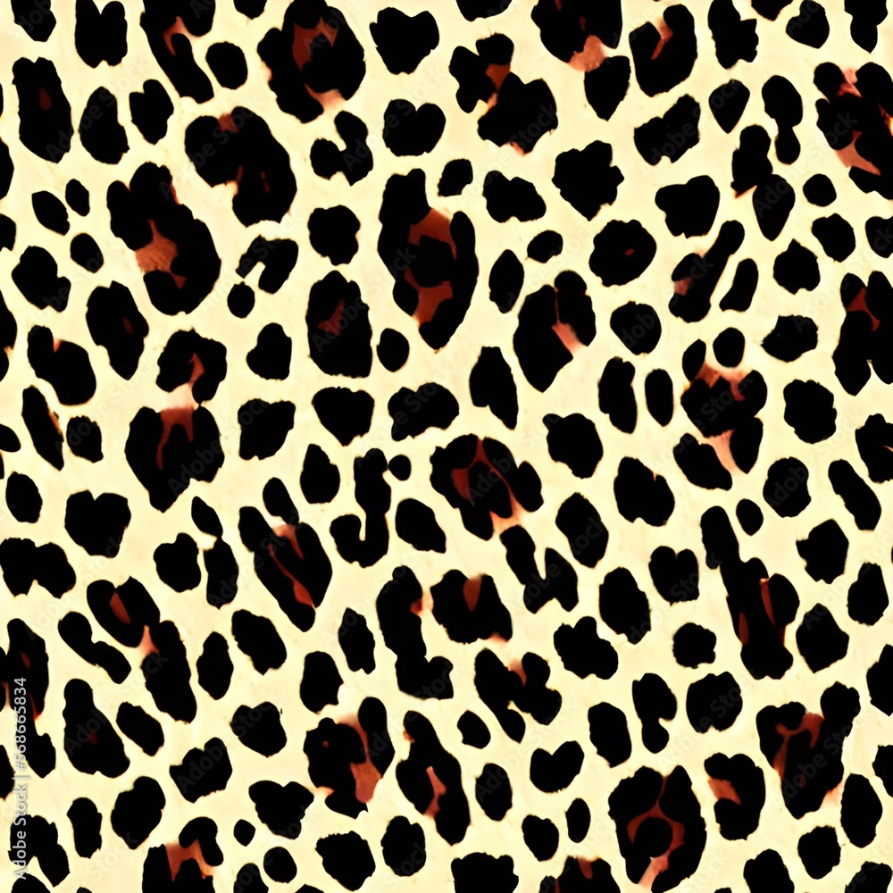 Leopard skin texture. Leopard print pattern created with Generative AI. Leopard skin texture. Leopard print pattern created with Generative AI.