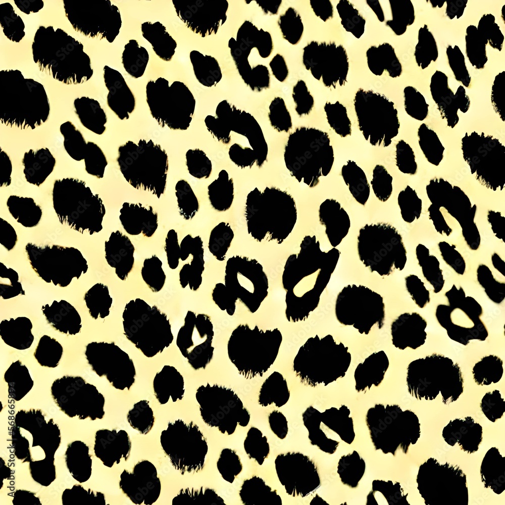 Leopard skin texture. Leopard print pattern created with Generative AI. Leopard skin texture. Leopard print pattern created with Generative AI.