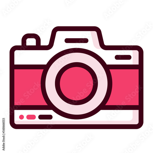 Icon camera illustration can be used for web app info graphic etc