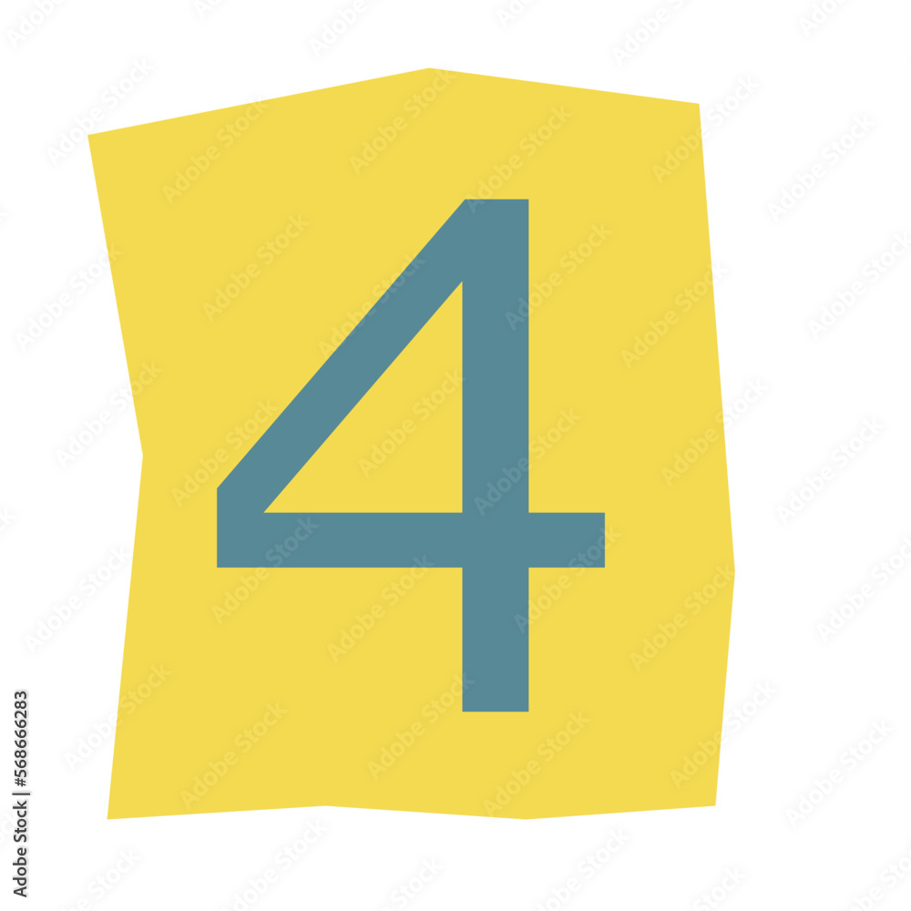 Fototapeta premium Collage Letters Element