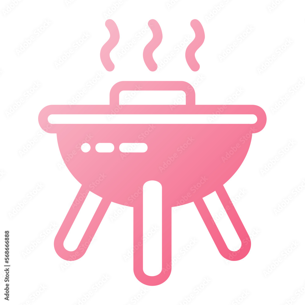 Icon BBQ illustration can be used for web app info graphic etc Icon BBQ illustration can be used for web app info graphic etc