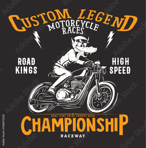 motorcycle garage badge with the dirty texture