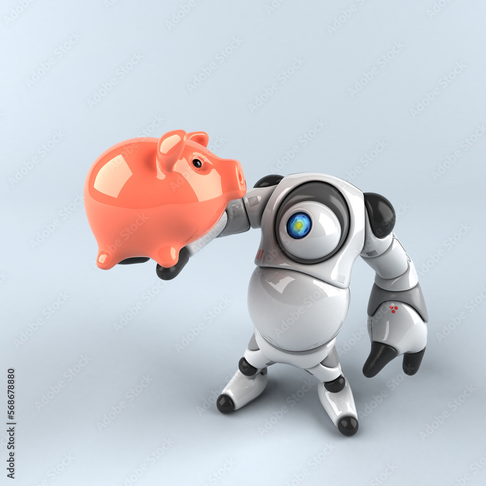 Big robot - 3D Illustration Big robot - 3D Illustration