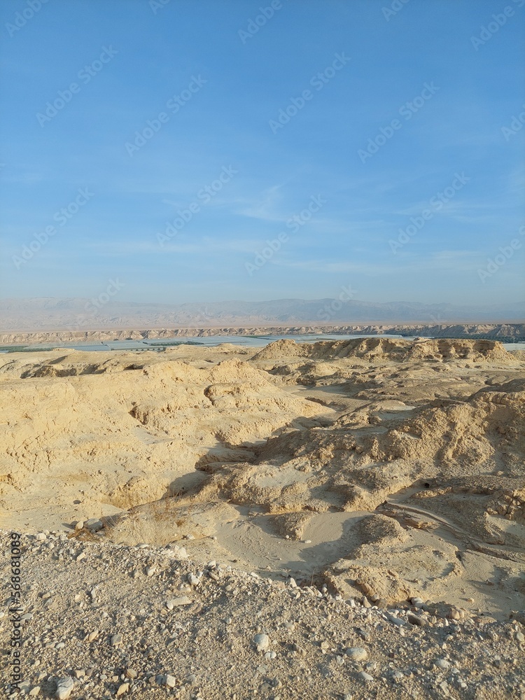 Arava desert area between Israel and Jordan