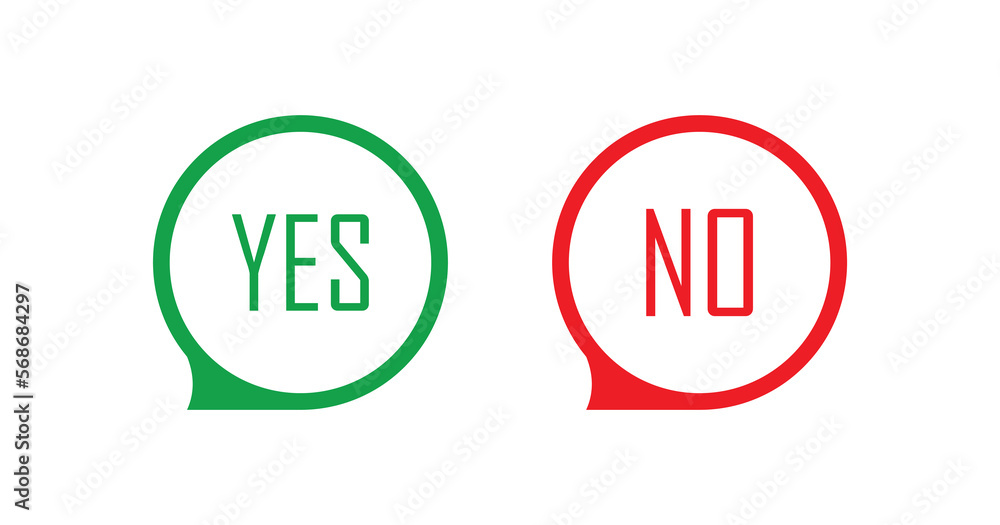 yes and no buttons yes and no buttons