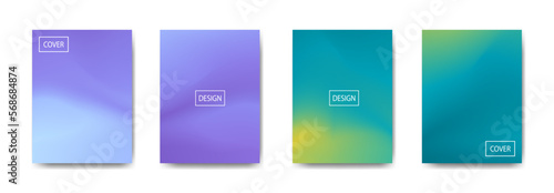 set of abstract background with beautiful gradation color, colorful background for poster flyer banner backdrop.vertical banner.cool fluid background vector illustration
