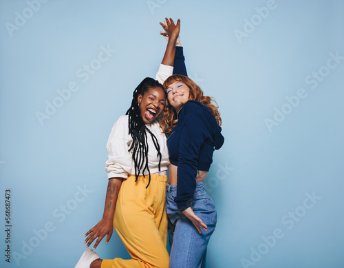 Fotografija Two best friends dancing together