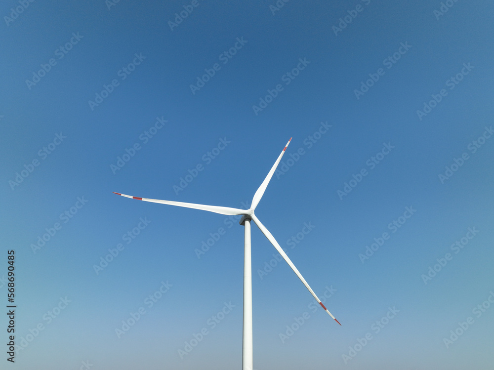 wind turbine in farmland