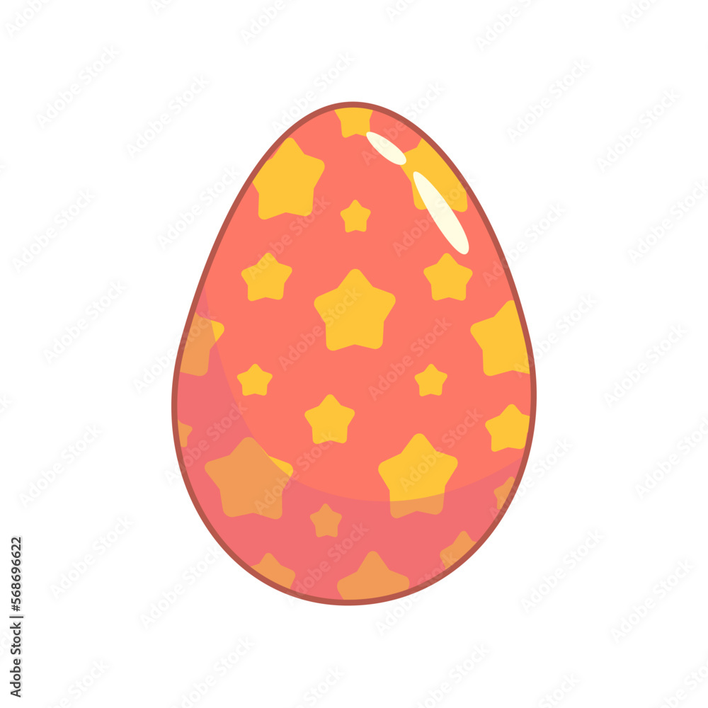 Retro cartoon easter eggs in trendy retro style. Eggs with wave and star, flower. Cartoon vector illustration Retro cartoon easter eggs in trendy retro style. Eggs with wave and star, flower. Cartoon vector illustration
