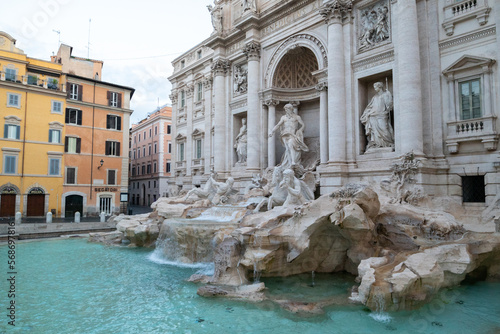 Trevi fountain in beautiful Rome 
