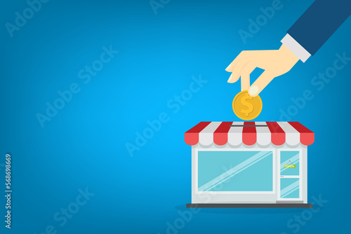 Quadro su tela Funding small business