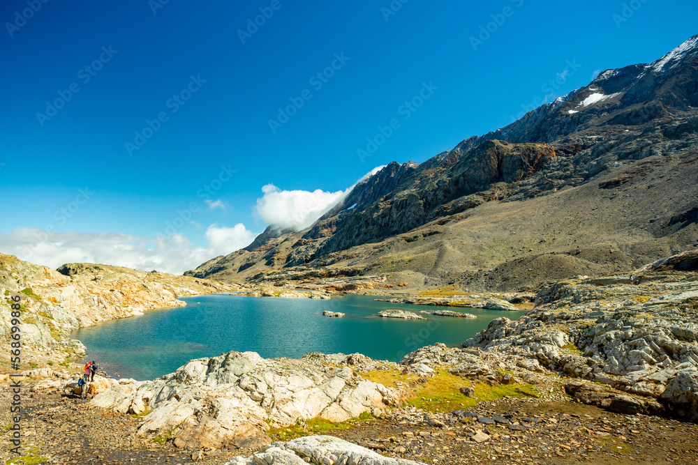 Lac du Milieu in Alpe d'Huez region, France
