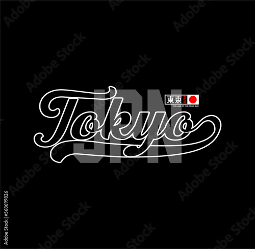 JAPAN,TOKYO Typography t-shirt vector design illustration.