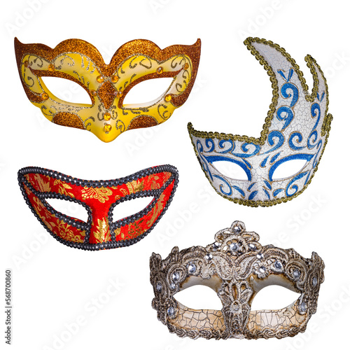 Set of carnivale mask