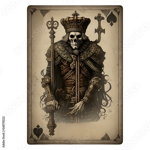 king of spades playing card Generative AI photo