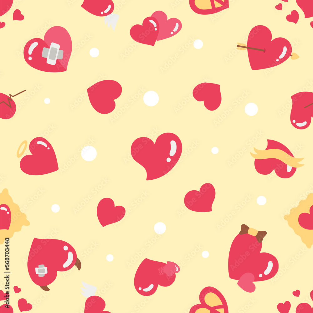 Valentine Red Heart Pattern Valentine Red Heart Pattern