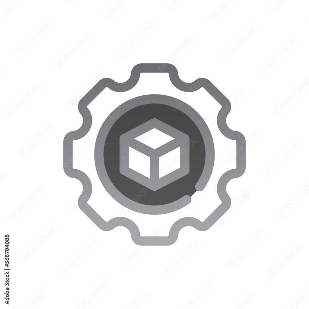 production two tone gradient icon production two tone gradient icon
