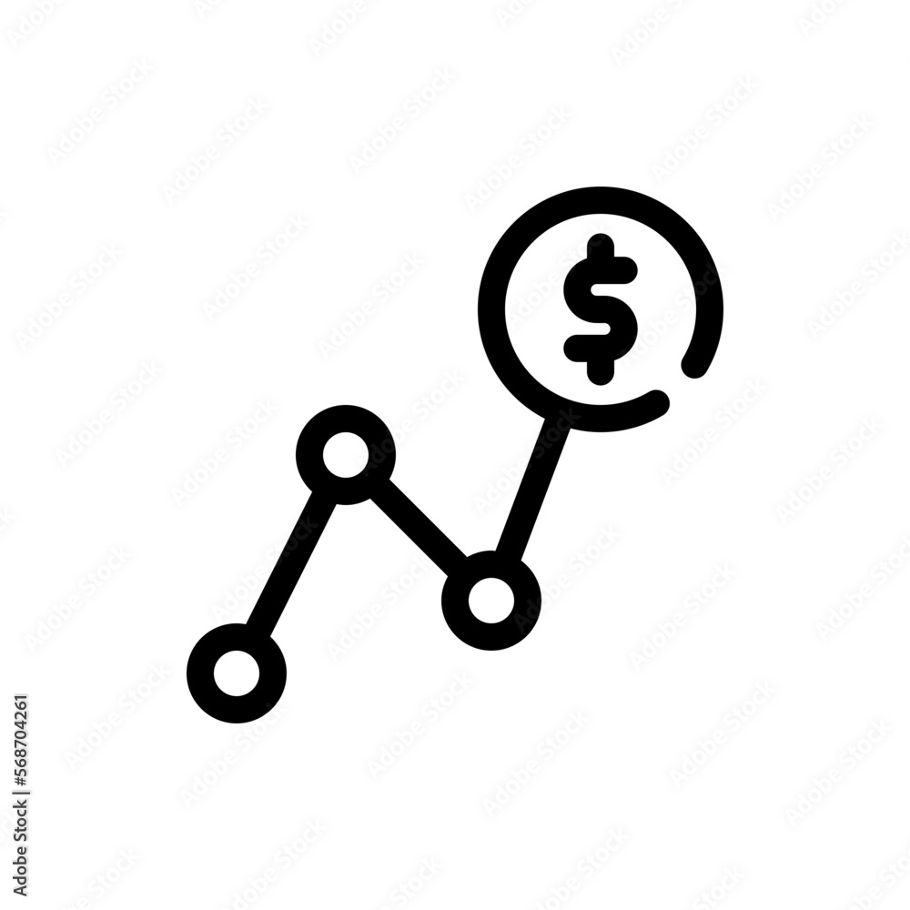 chart line icon chart line icon