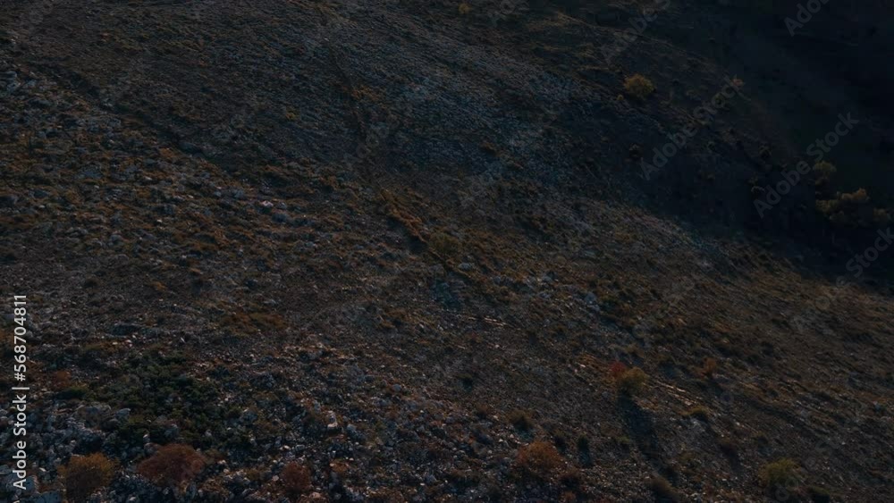 Sunrise over the Col de Vence seen from a drone Sunrise over the Col de Vence seen from a drone