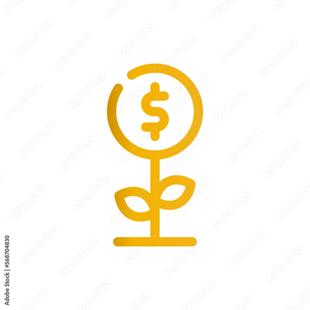 growth gradient icon growth gradient icon