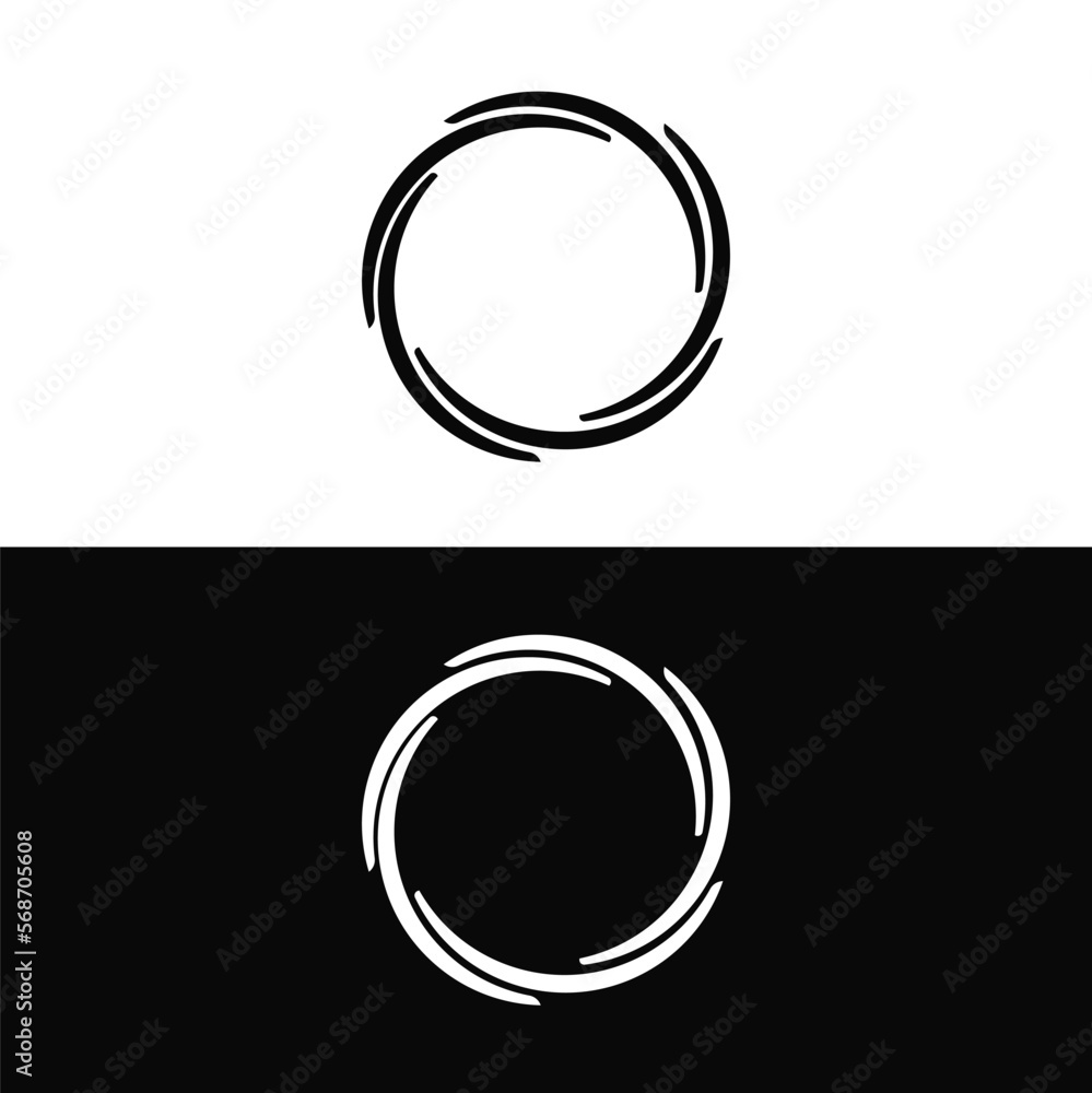 Circle vector logo template design . Circle icon . Circle silhouette Circle vector logo template design . Circle icon . Circle silhouette