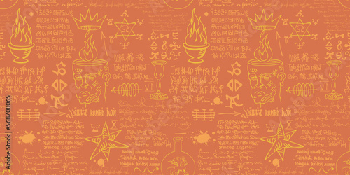 alchemical formula with encrypted symbols