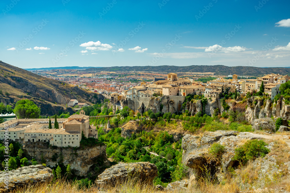 Cuenca, Spain. View over the old town