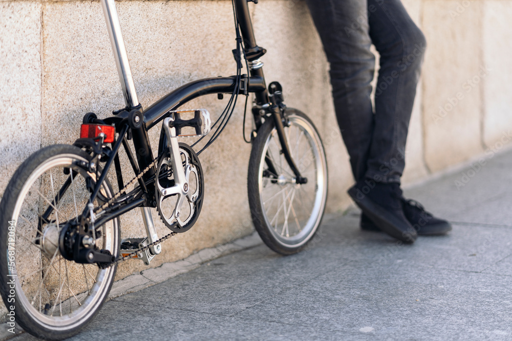 Unrecognized Person with Detachable Bike Unrecognized Person with Detachable Bike