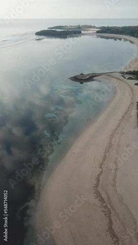 Wallpaper Mural Drone shot of shore at Nusa Dua Beach Torontodigital.ca