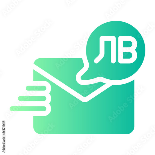 send money gradient icon