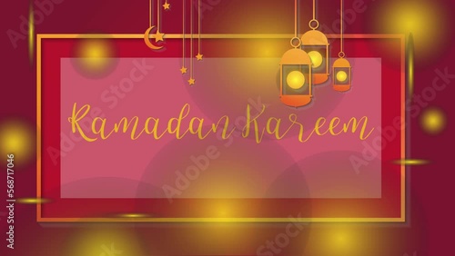 Ramadan Kareem-Can be used for opening videos for Muslim celebrations, and can be used for stories on social media