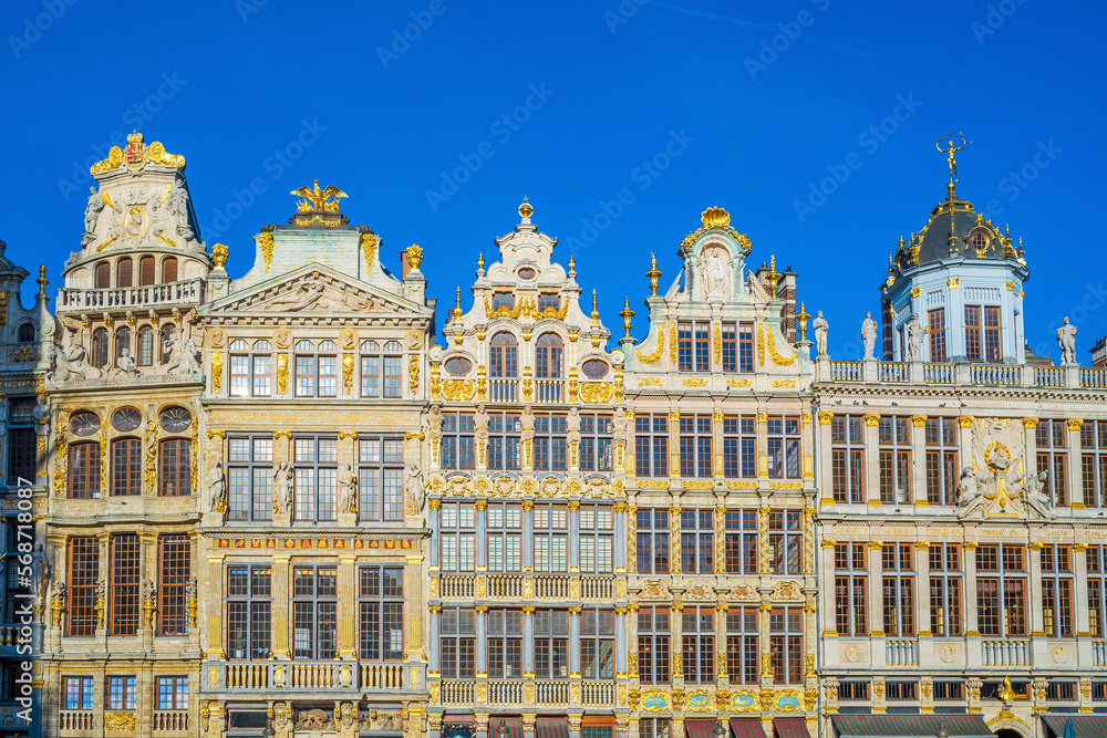 Obraz premium Grand Place in old town Brussels, Belgium city