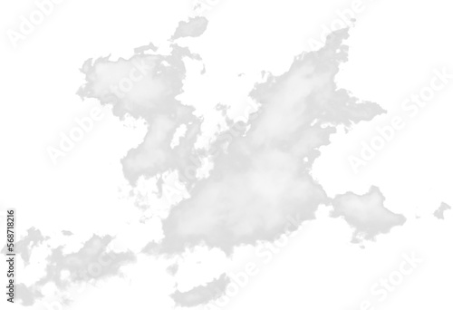 Isolated PNG cutout of a cloud on a transparent background, ideal for photobashing, matte-painting, concept art 