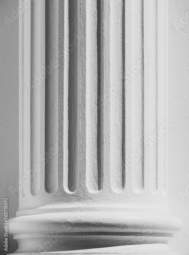 White Columns details Architecture Abstract Background