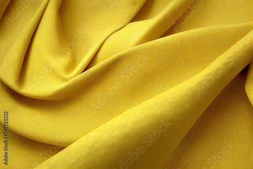 Yellow textile thread garment texture ideal for placing texts.