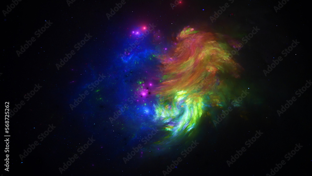 Obraz premium Galaxy Space background universe magic sky nebula night purple cosmos. Cosmic galaxy wallpaper blue starry color star dust. Blue texture abstract galaxy infinite future dark deep light 3d render