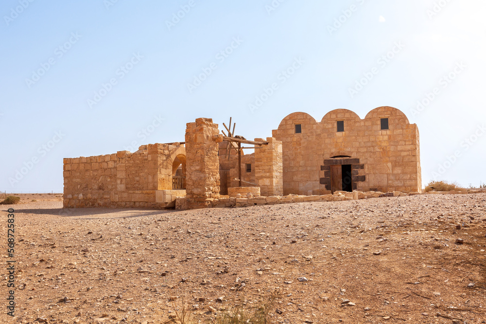 Quseir Amra in Jordan, the best-known among the desert castles. UNESCO World Heritage site