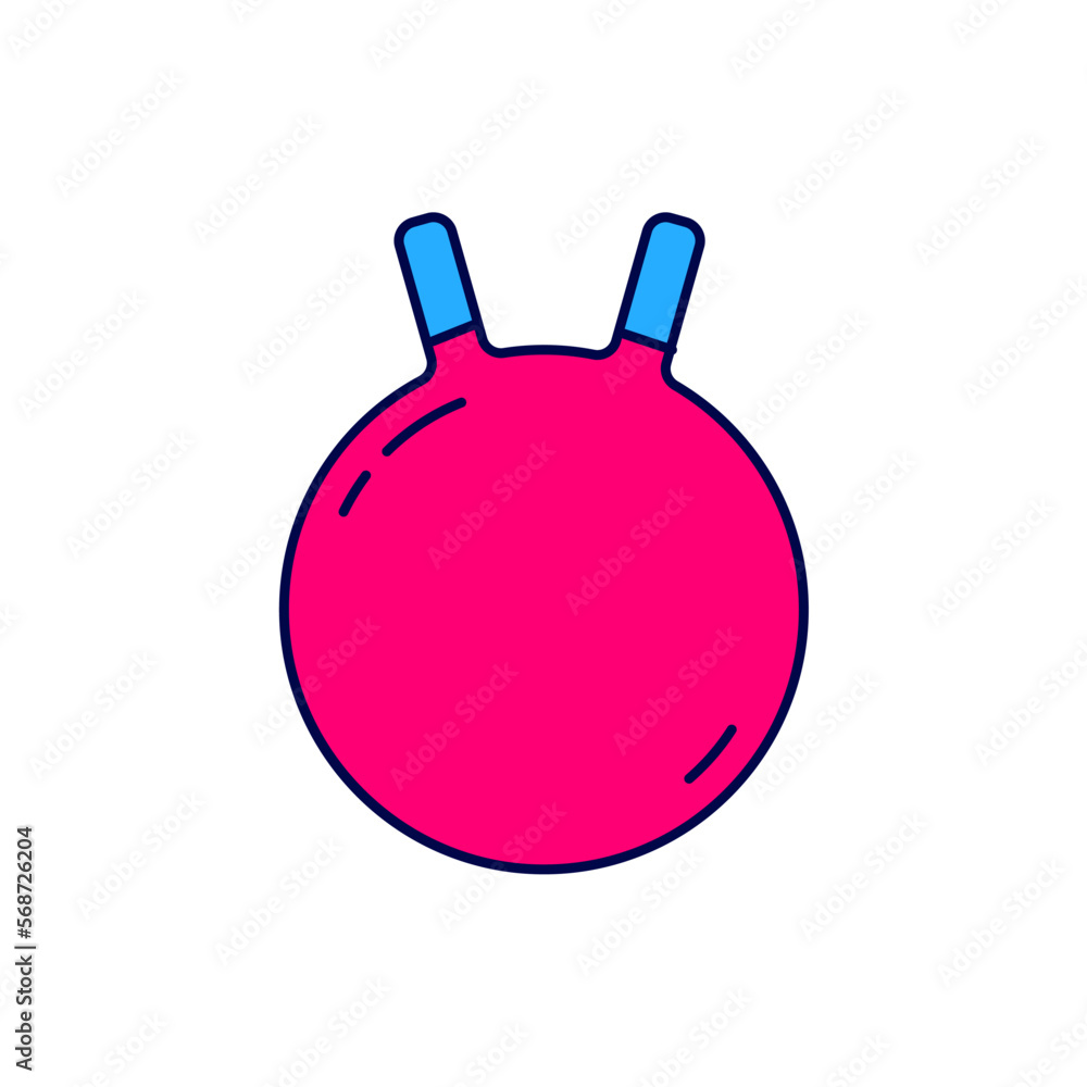 Filled outline Kettlebell icon isolated on white background. Sport equipment. Vector Filled outline Kettlebell icon isolated on white background. Sport equipment. Vector
