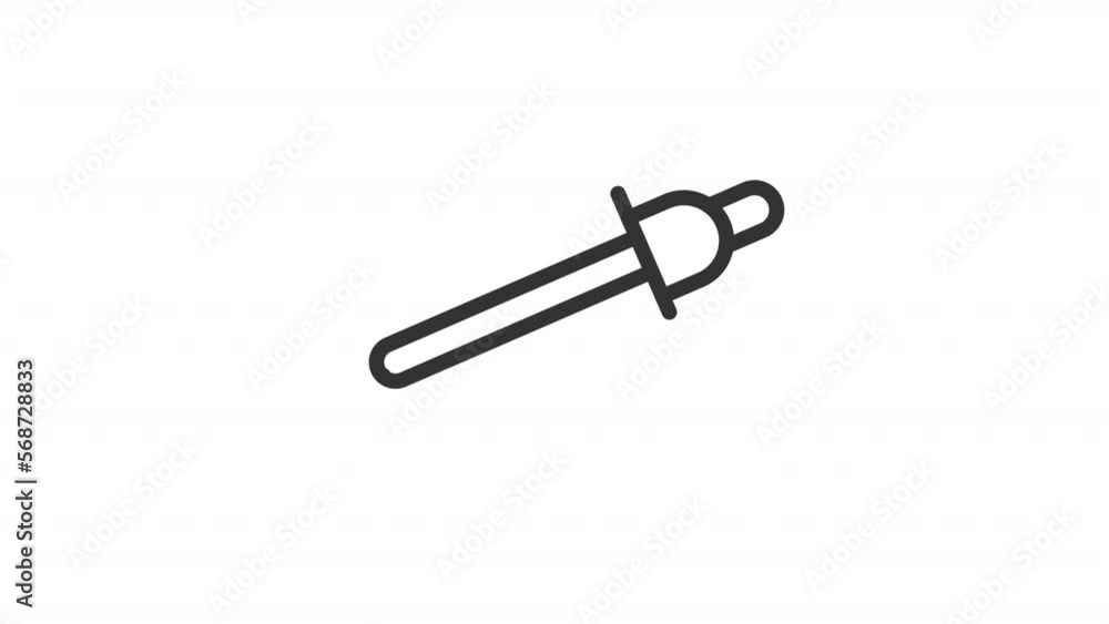 Animated dropper linear icon. Laboratory tool. Medication. Medical eye drops. Treatment. Seamless loop HD video with alpha channel on transparent background. Outline motion graphic animation Animated dropper linear icon. Laboratory tool. Medication. Medical eye drops. Treatment. Seamless loop HD video with alpha channel on transparent background. Outline motion graphic animation
