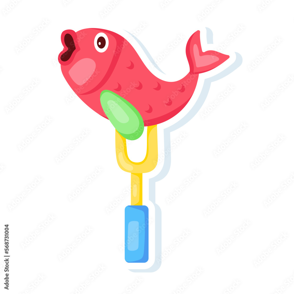 Naklejka premium Fish Fork 
