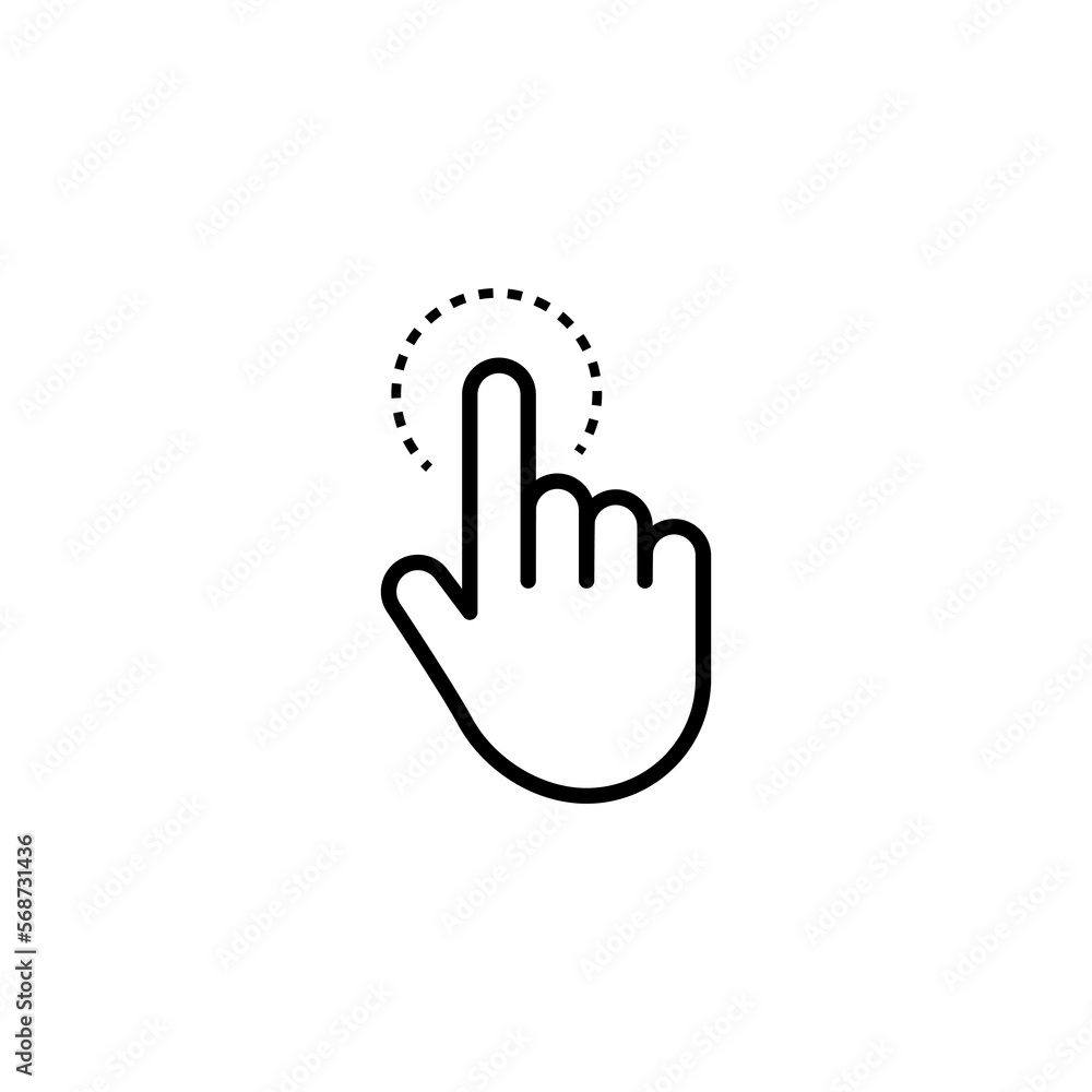 Click cursor set. Computer pointer hand and arrow icon. Press pick action element. Vector web interface elements. Click cursor set. Computer pointer hand and arrow icon. Press pick action element. Vector web interface elements.