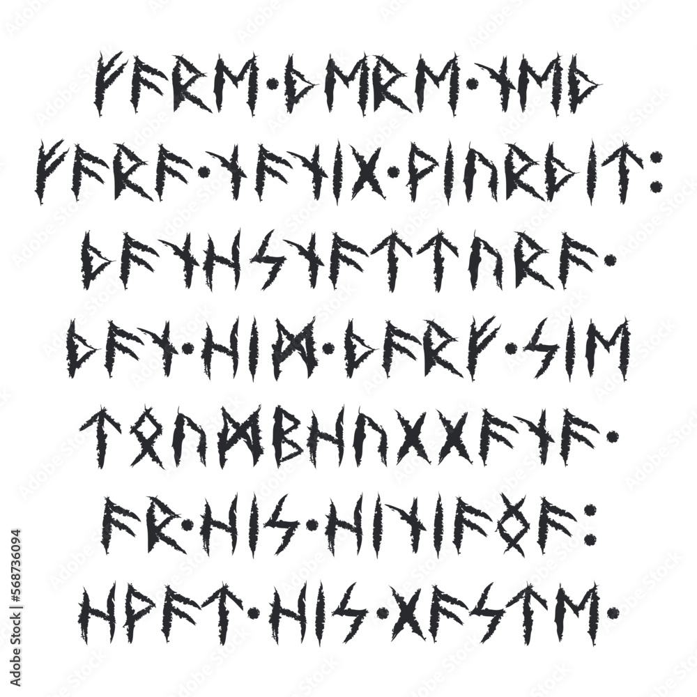 Sample Viking Scandinavian runes text