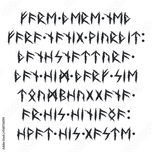 Sample Viking Scandinavian runes text