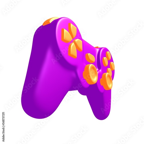 Game controller or gamepad for videogames.