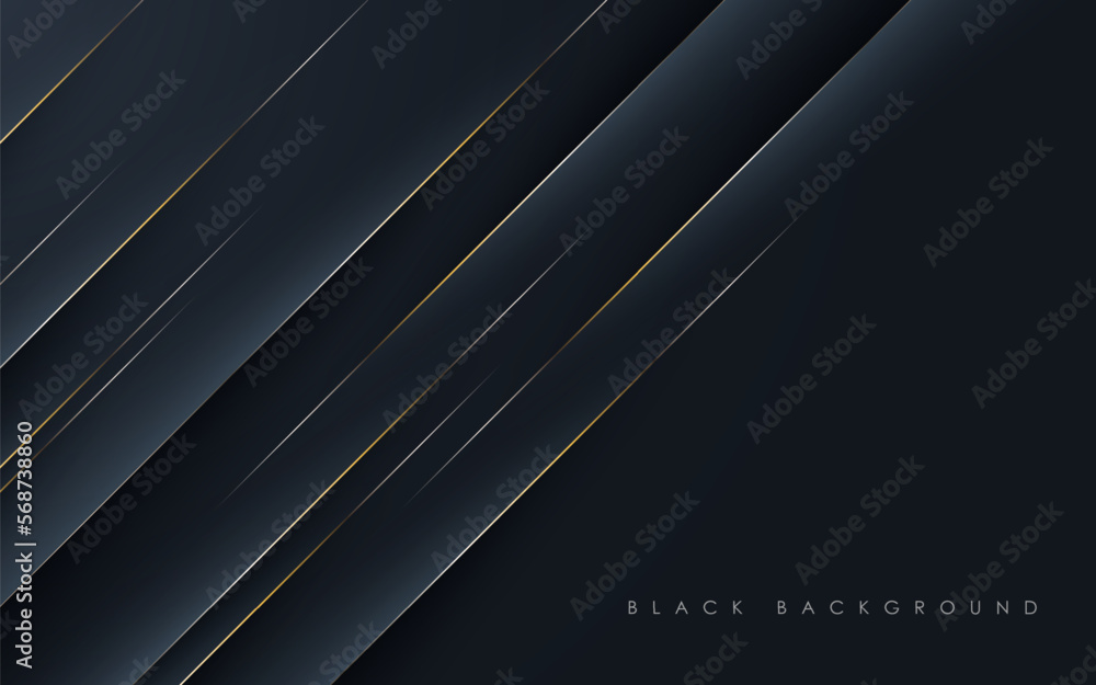 abstract black diagonal stripe with golden line shadow and light papercut texture background. eps10 vector abstract black diagonal stripe with golden line shadow and light papercut texture background. eps10 vector