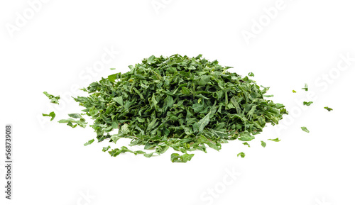 Dried parsley isolated on transparent png